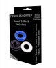 Ring donut cockring 3 pack colors blue/clear/black